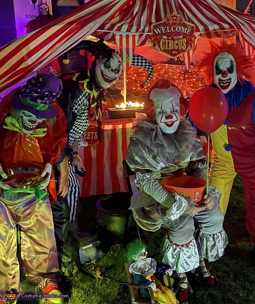 Scary Clowns - Circus Themed Family Costume