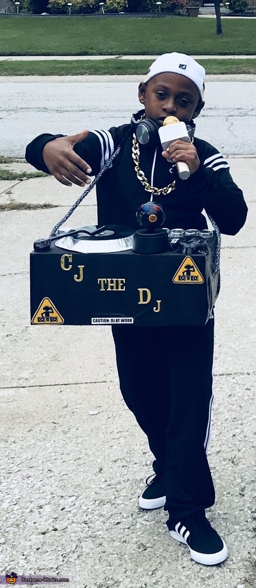 CJ the DJ and his Pioneer Speakers Costume