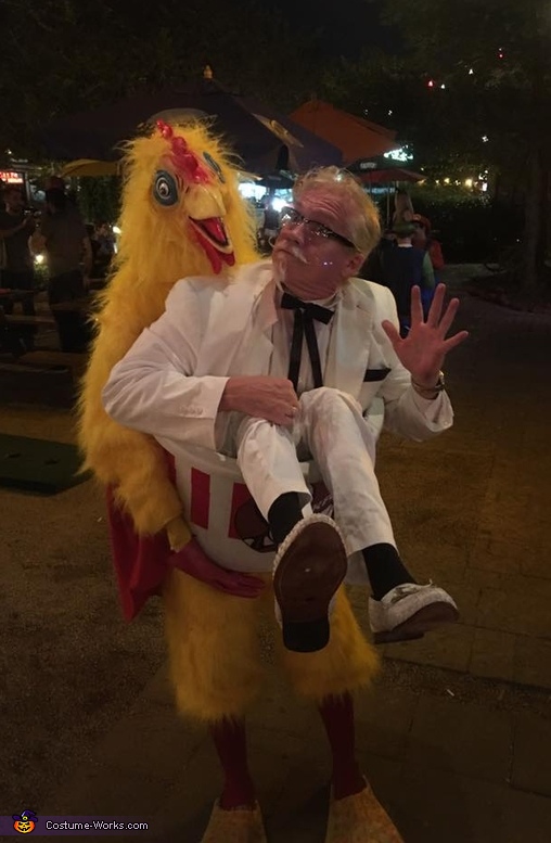 Colonel Carrying Chicken Costume