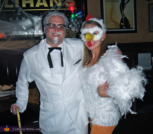 Colonel Sanders and his Chick Couple Costume