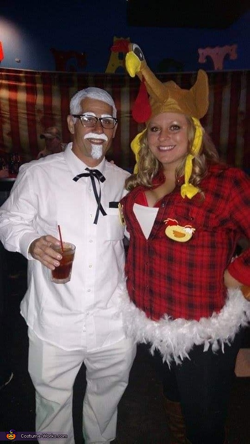 Colonel Sanders and his Chicken Breasts Costume | No-Sew DIY Costumes