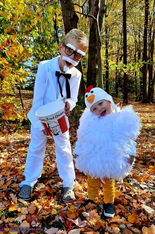 Colonel Sanders and his Famous Chicken Costume
