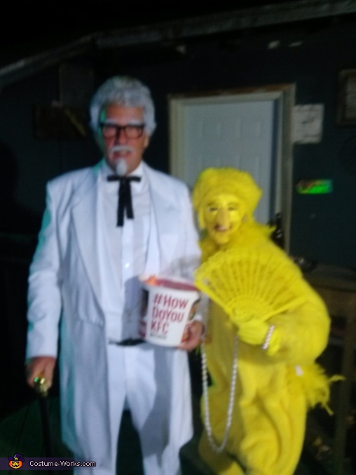 Colonel Sanders and his Hot Chick Costume