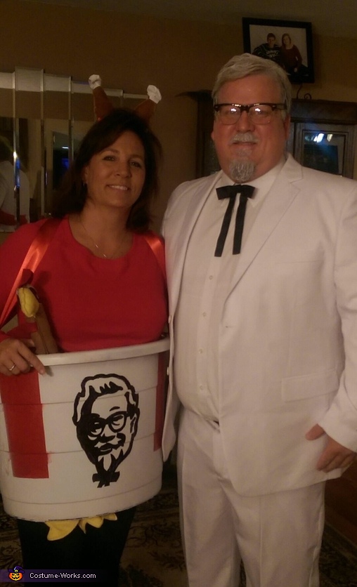 Colonel Sanders and his personal Bucket Couple Halloween Costume | DIY ...