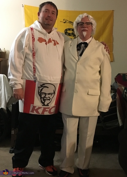 Colonel Sanders & his Bucket of Chicken Costume