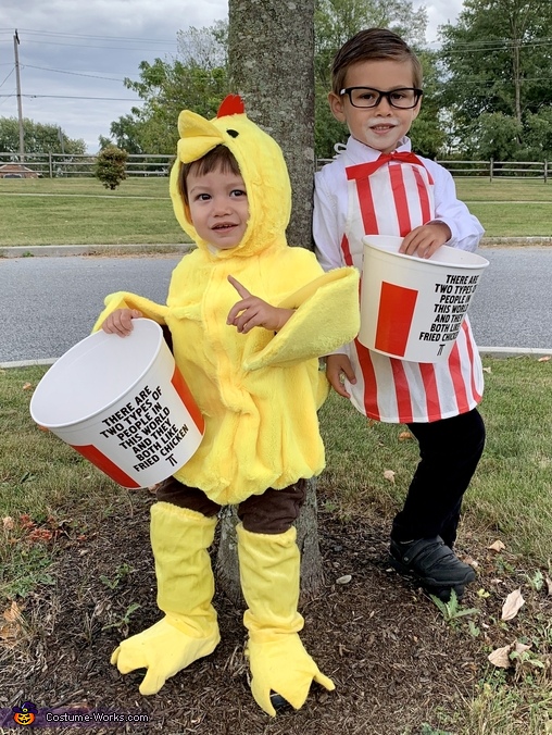 Colonel Sanders & his Chicken Costume