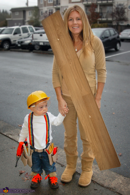 Construction Worker Wood Costume No Sew DIY Costumes   Construction Worker N Wood 