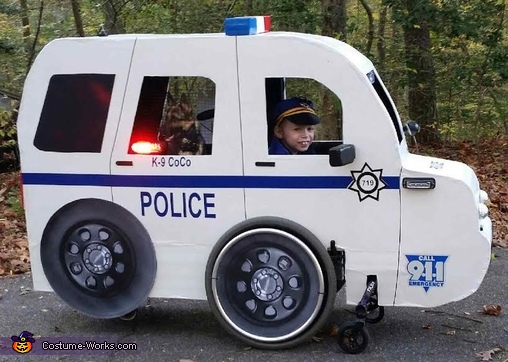 Carly's Cop Car Costume