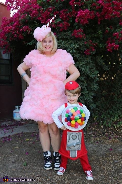 Cotton Candy and Gumball Machine Costume | DIY Costumes Under $25