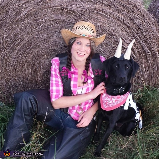 Cowgirl and her Pet Cow Costume