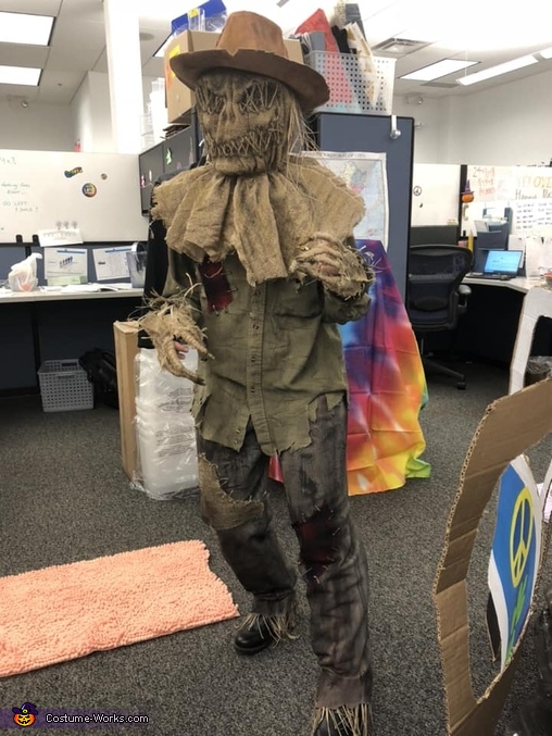 homemade scary scarecrow mask