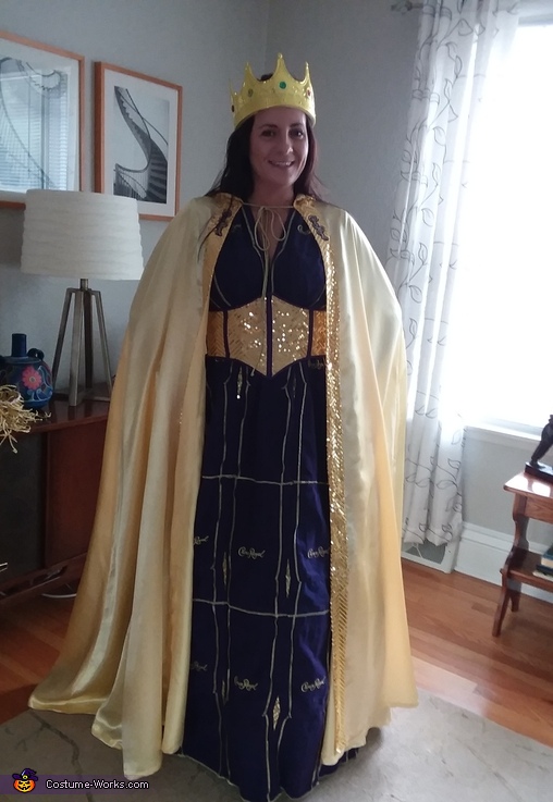 Crown Royal Gown with Cape Costume