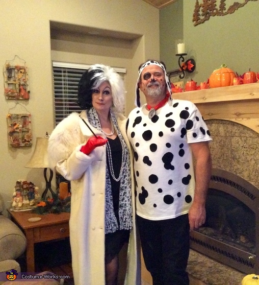 Cruella and Dalmatian Costume