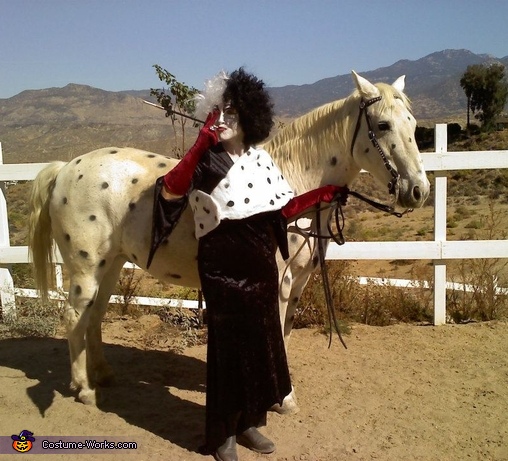 Cruella de Ville and Puppy Horse Costume