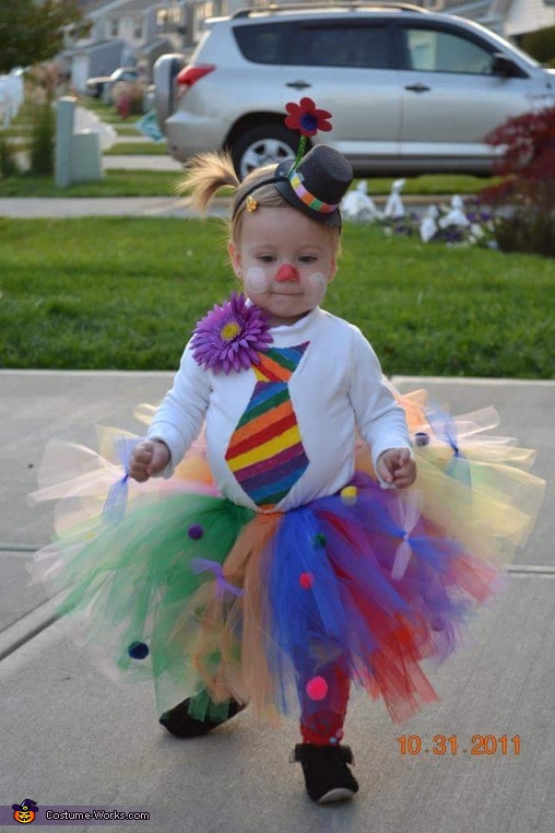 baby girl clown costume