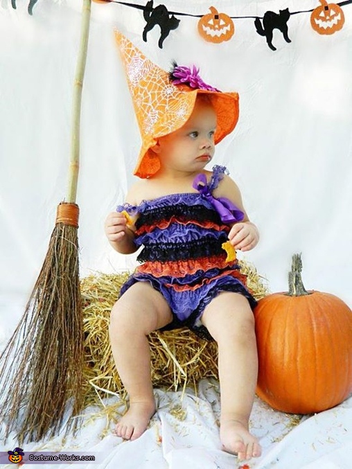 Cutest Witch Baby Costume | DIY Costumes Under $65 - Photo 3/10