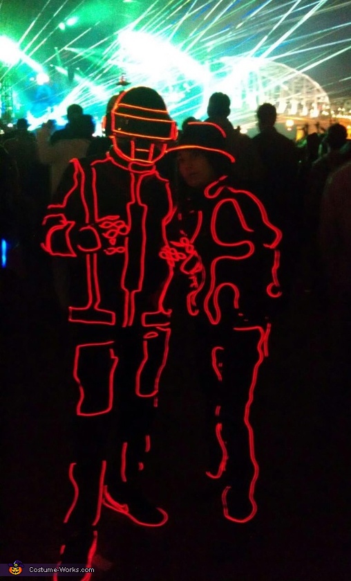 Daft Punk EL Wire Suit Costume