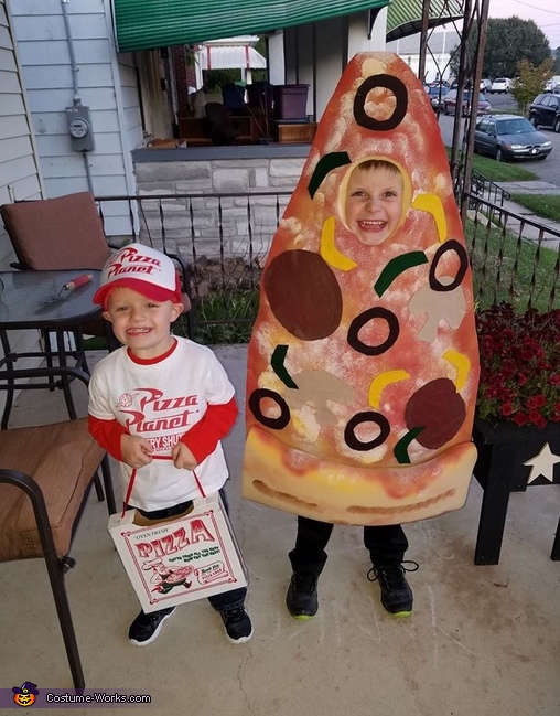 Delivery Boy and Slice of Pizza Costume