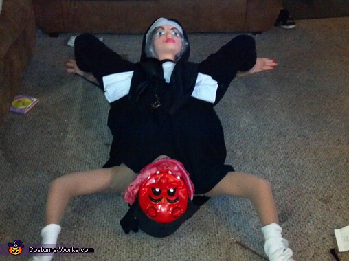Devil being born by a Nun Costume