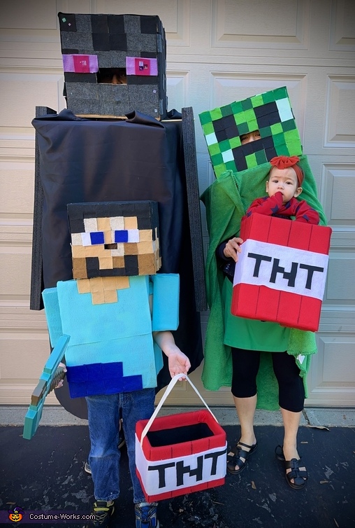 DIY Cardboard Minecraft Costume