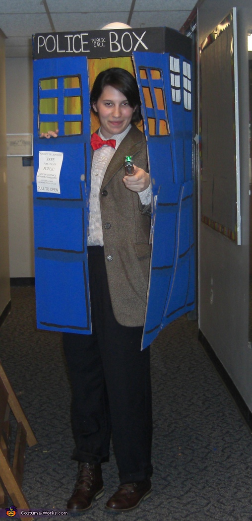 Doctor Who in the Tardis Costume
