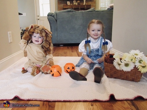 Dorothy and the Cutest Cowardly Lion Costume