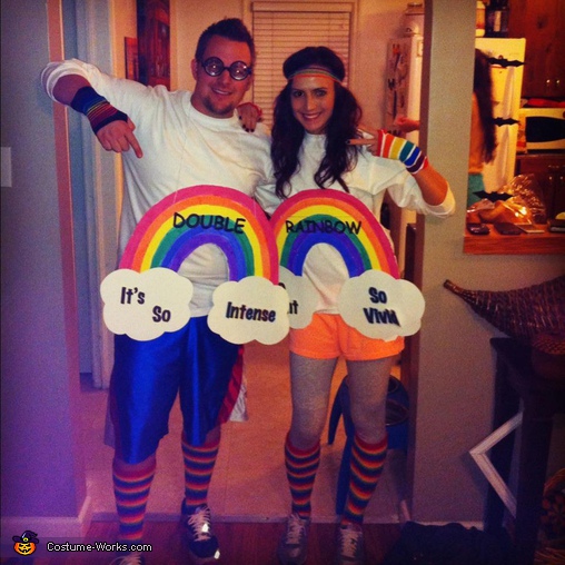 Double Rainbow Costume for Couples