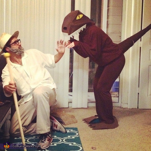 Dr. Hammond and Velociraptor Costume