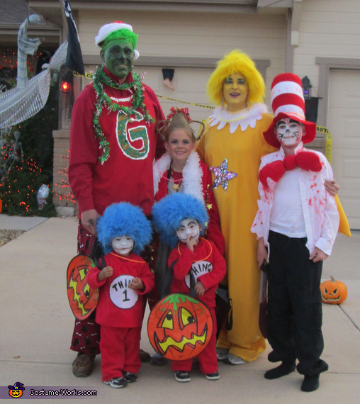 Dr. Seuss Characters Family Costume