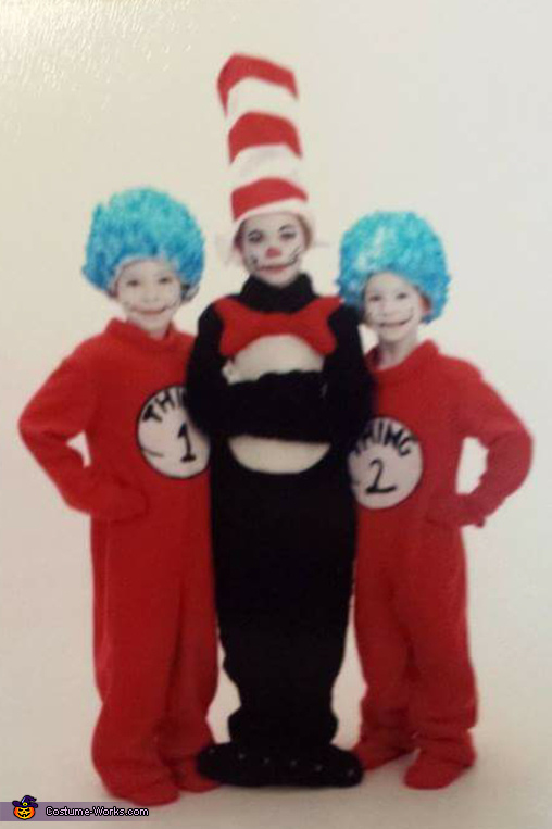 Dr Suess Cat in the Hat and Thing 1 and Thing 2 Costume