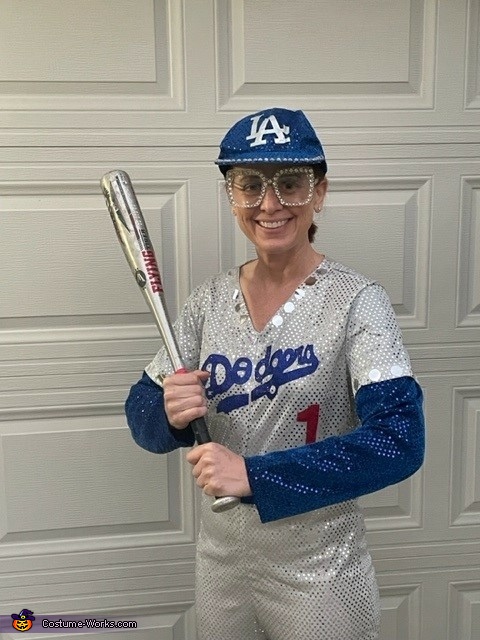 Elton John at the Dodgers game Costume