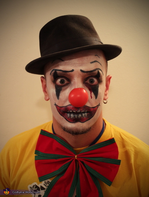 evil clown face paint designs