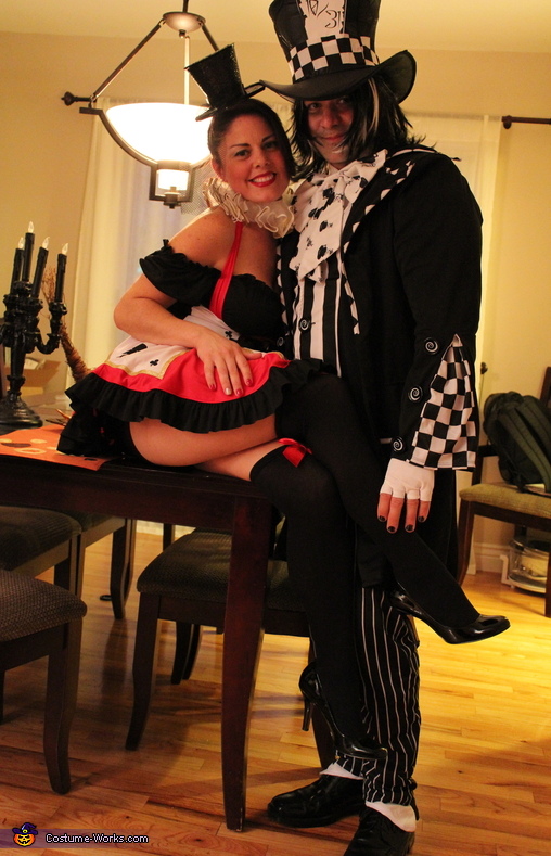 Evil Mad Hatter & Queen of Hearts Costume
