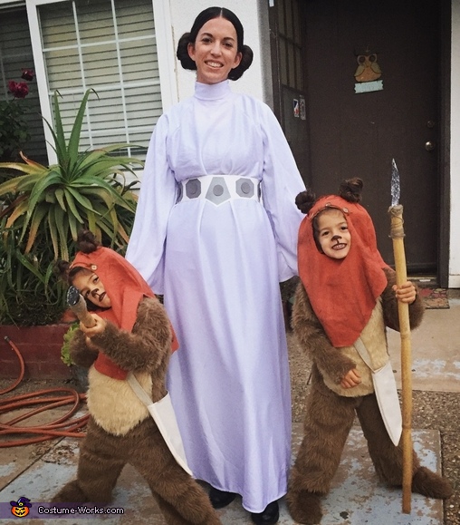 Ewoks and Princess Leia Costume