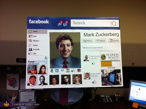 Facebook Web Page Costume