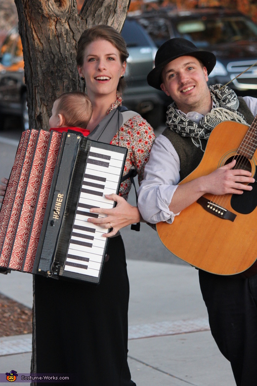 Family Band with Accordion Baby Costume