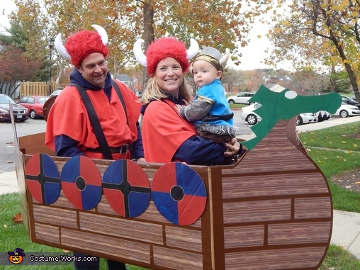 Family Viking Ship Costume