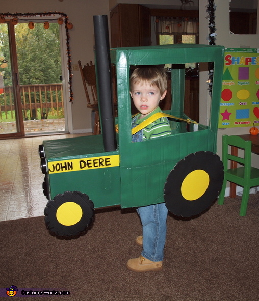 Farmer in a John Deere Tractor Costume