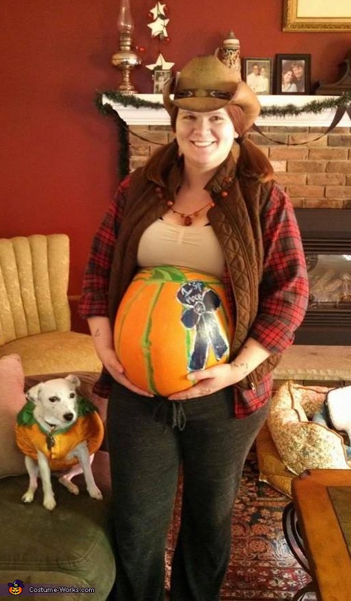 Farmer with 1st Place Pumpkin Costume