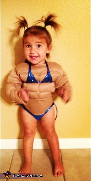 Female Body Builder Baby Halloween Costume