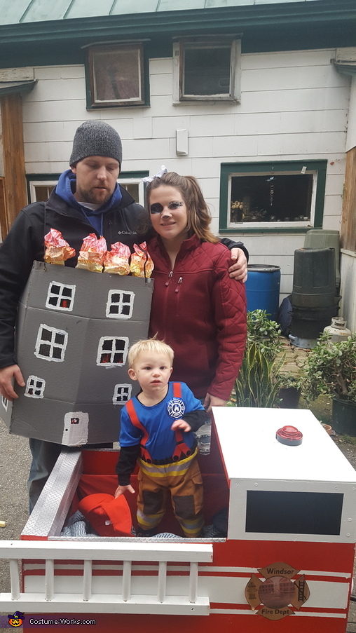 Fire Truck Family Halloween Costume | Unique DIY Costumes