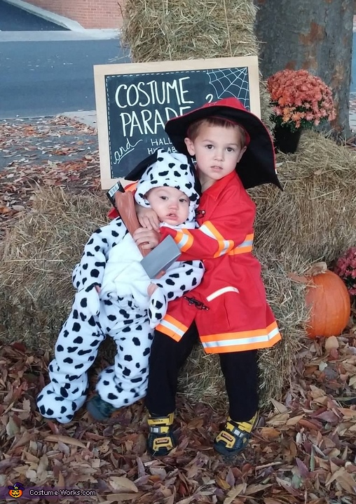 Firefighter and Dalmatian Costume