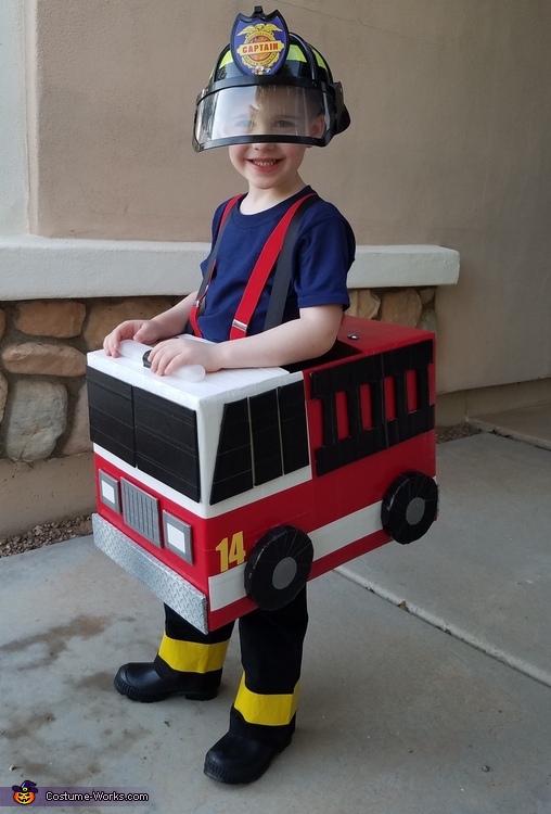 Fireman Boy's Costume | DIY Costumes Under $45 - Photo 2/3