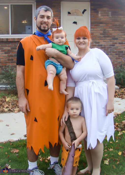 DIY Flintstones Family Halloween Costume
