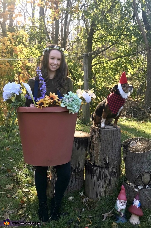 Flower Pot & Pet Gnome Costume
