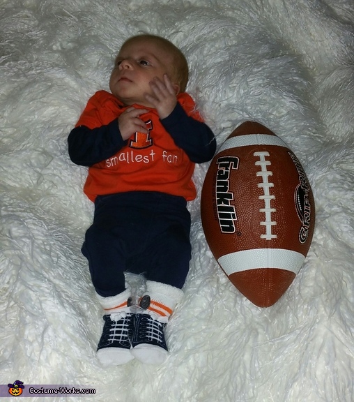 Baby football player store costume