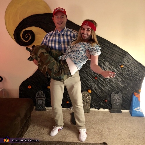 Forrest Gump & Lieutenant Dan Couple Costume | No-Sew DIY Costumes ...