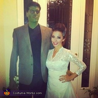 Frankenstein & the Bride of Frankenstein Couple Costume