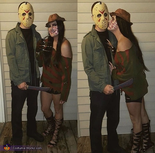 Freddy loves Jason Couples Halloween Costume | Last Minute Costume Ideas