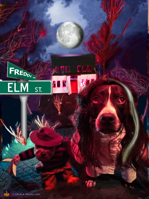 Freddy & Nancy from A Nightmare on Elm Street Dogs Costume